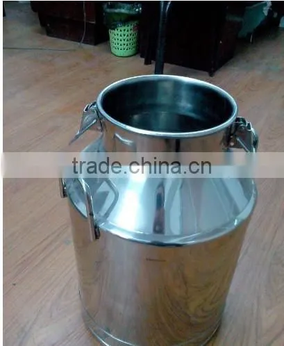High Quality Mirror Polished Food Sanitary 304 Stainless Steel Milk Can photo-3