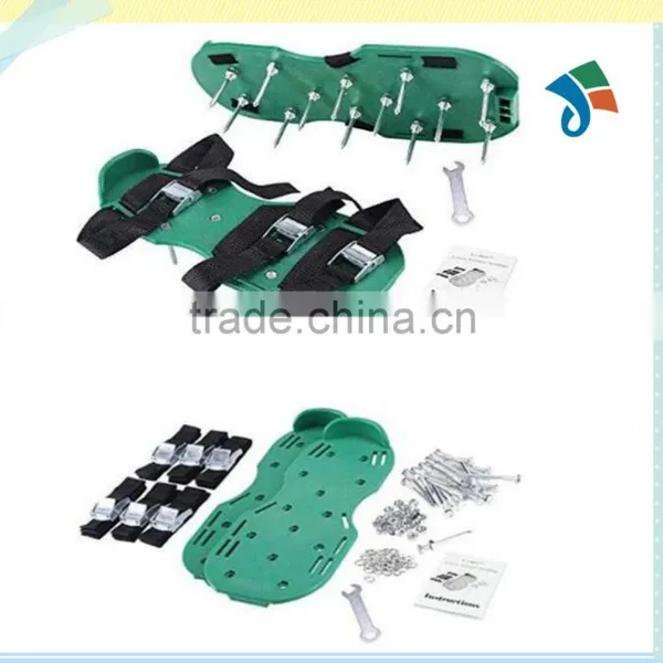 Lawn Aerator Sandals / 3 Straps With Zinc Alloy Metal Buckles and Nails for Lawn Care Aerating Spikes Heavy Duty Spiked Shoes photo-4