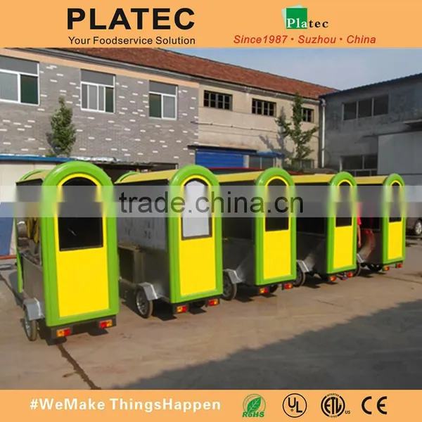 Wholesale China Stainless Steel Electric Tricycle Mobile Food Carts for Sale photo-5