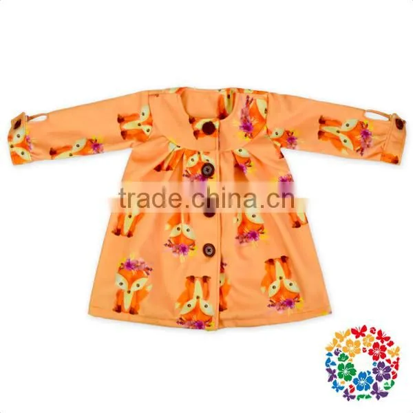 2017 New Pink Color Unicorn Prints Little Girls Coats Jackets High Collar Warm Cotton Kids Winter Jackets Whloesale Baby Jacket photo-4