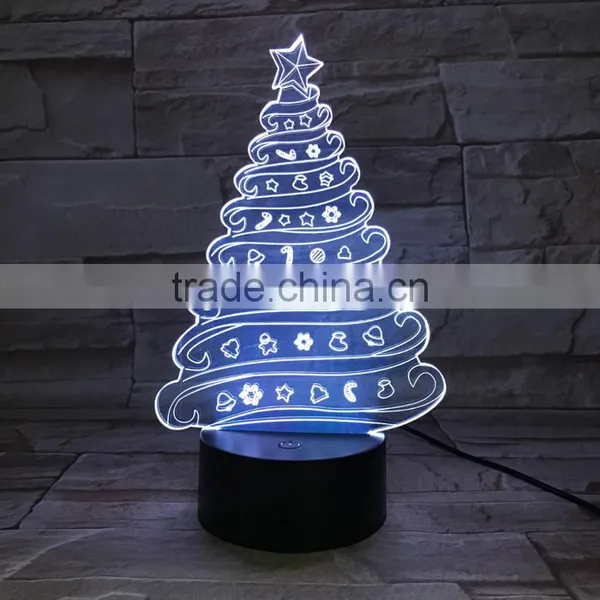 UCHOME 3d Illusion Lamp Christmas Tree Hot Selling Lamp photo-4