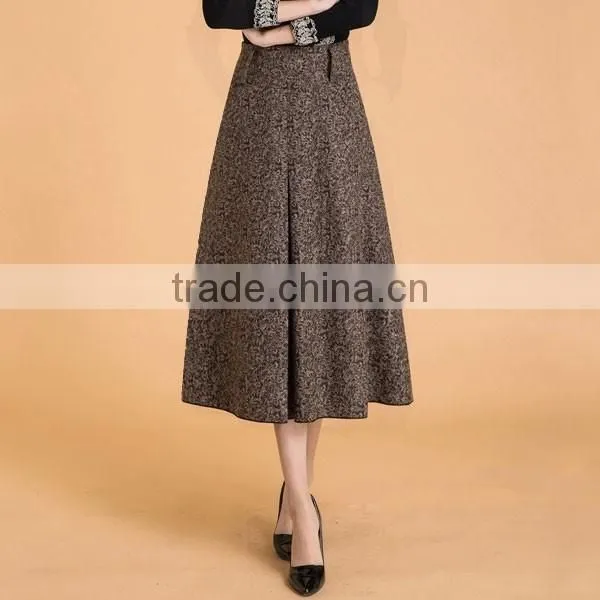 2014 Latest Fashion Garment Factory Ladies High Quality Long Winter Skirts photo-2