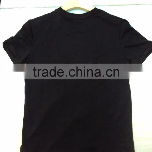 GZY Guangzhou Stock Lots Breathable Fabric Soft Sequin T-shirt for Man photo-2