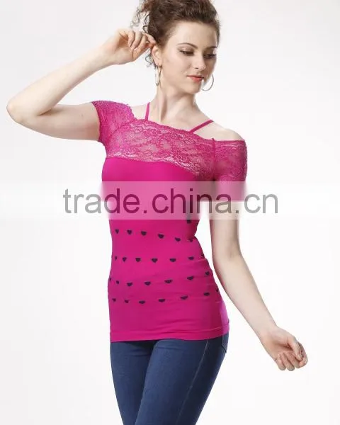 Women's Seamless Tunic Tops/ Short-sleeved Shirts photo-6