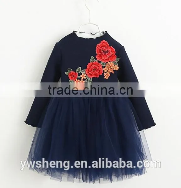 The New Autumn and Winter Children 's Clothing Girls' Long - Sleeved Lace Dress photo-2
