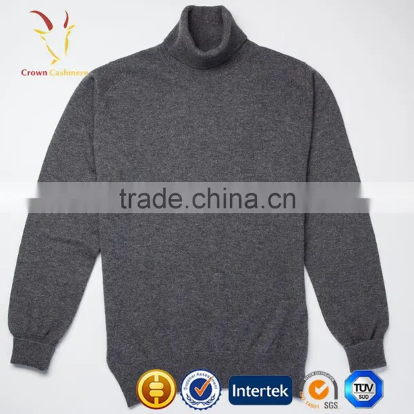 Turtleneck Classic Cashmere Men Jumpers Sweater, Plain Knitwear photo-4