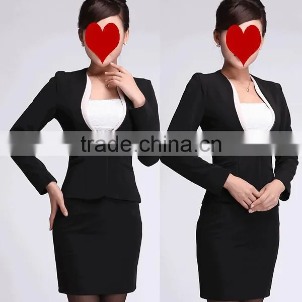 2017 Customized Women Trendy Skirt Suits Buiness Skirt Suits photo-4