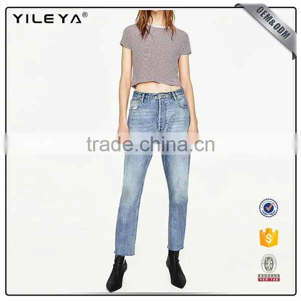Casual Tops Strip Round-neck Camiseta Top photo-2