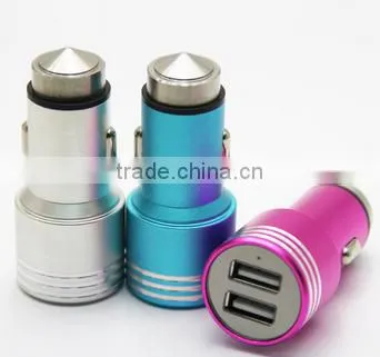High Quality Aluminum Alloy Dual Usb Car Charger photo-2