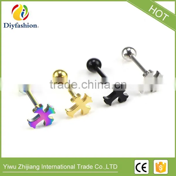 Many Styles Body Piercing Jewelry Animal Star Titanium Sigle Ball Tongue Ring photo-4