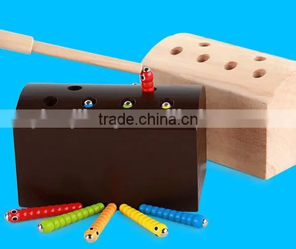 Balance Exercise Wooden Catching Worms Game Gifts Educational Toys for Kids photo-3
