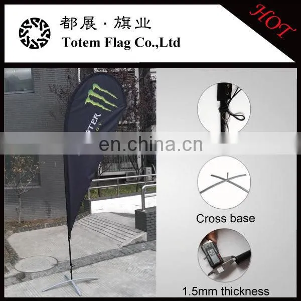 Wholesale Totem Flag OEM/ODM110 Knitted Fabric Business Flying Flag With Base photo-2