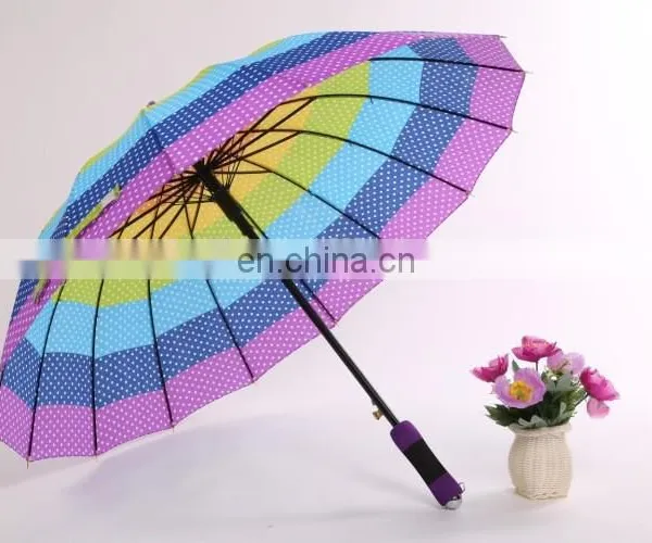 Rpet Multicolored Straight Umbrella,outdoor Straight Umbrella photo-2