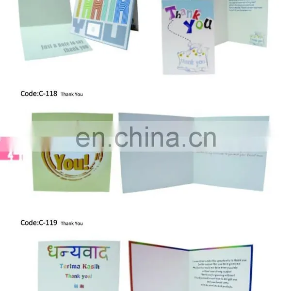 2015 New Arrival!!! Good Design Thank You Card