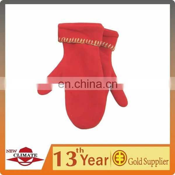 Anti-pilling Polar Fleece Lovers Gloves , Fleece Gloves photo-3