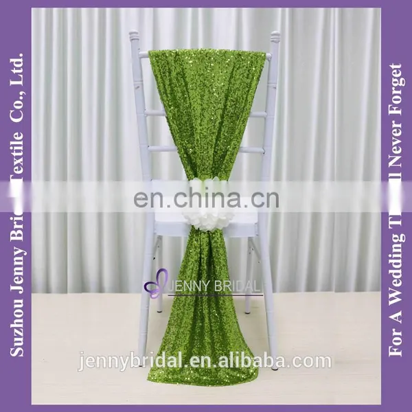 C385#15 Lime Green Sequin Sash Fabric Graduation Sash and Bachelorette Sash photo-2