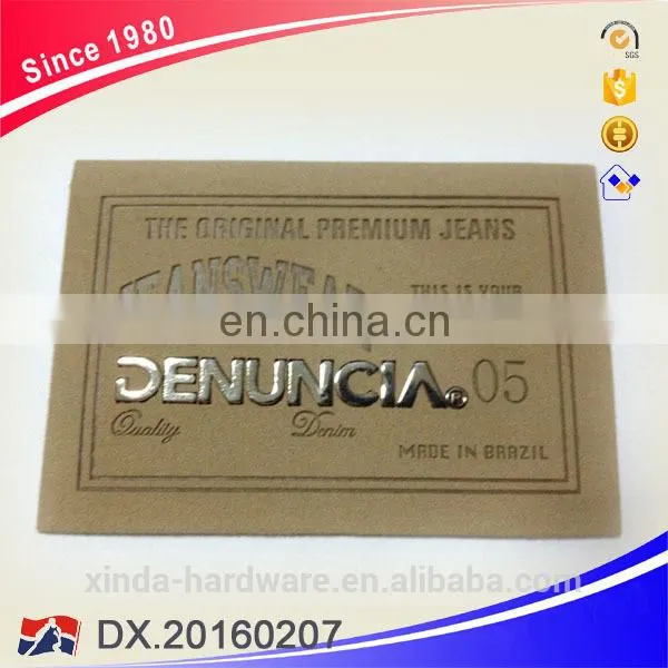 Fashion Customizable Logo Labels With Metal Bage photo-4