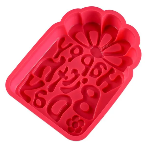 Free Sample Food Grade Heat Resistant Nontoxic Silicone Cake Mold Baking Mousse Pudding Mold Tool Happy Birthday photo-5