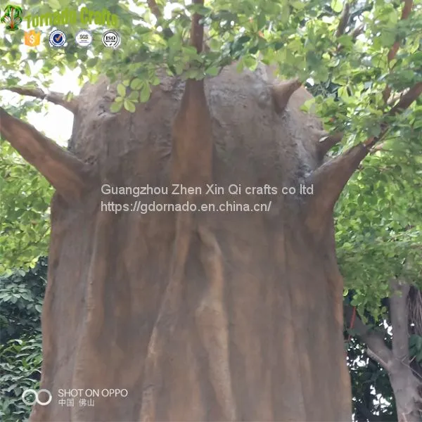 Customized Outdoor Round Trunk Decorative Artificial Big Metal Ficus Trees