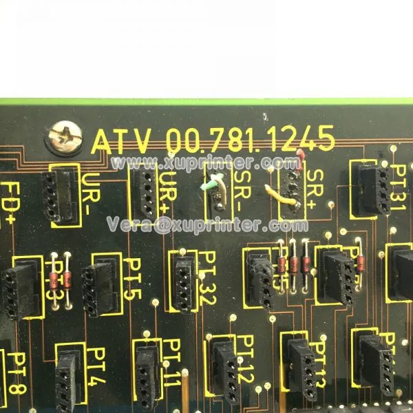 81.186.5515 Дистрибьютор ATV 00.781.1245 Плата ATV HD Оригинальная Плата Щемы ATV Использованная Плата Для Части Смещенной Оттисковой Машины HD