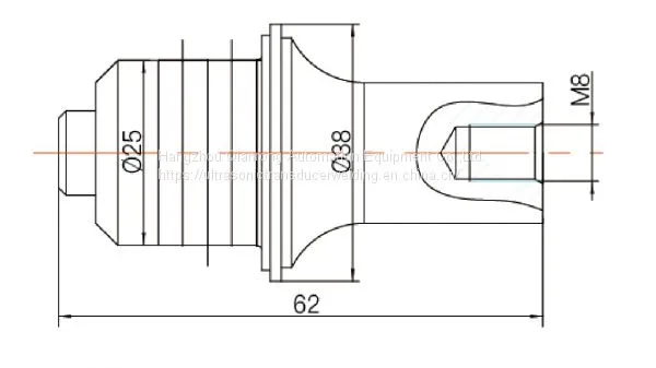 300W 40khz Ultrasonic Transducer 25mm Diameter Ceramic For Cutting 4um Amplitude photo-2