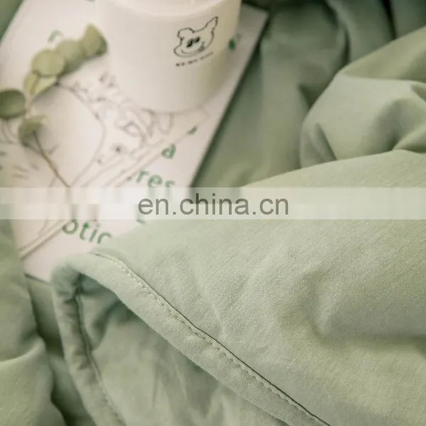 Wholesale Comforter Folded Soft 100% Cotton Knitted Lightweight Coverlet For All Season Quilt photo-5