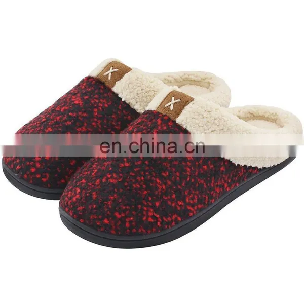 Fuzzy Wool-Like Plush Fleece Lined House Shoes Indoor, Outdoor Anti-Skid Rubber Sole Unisex Women's Cozy Memory Foam Slippers photo-5