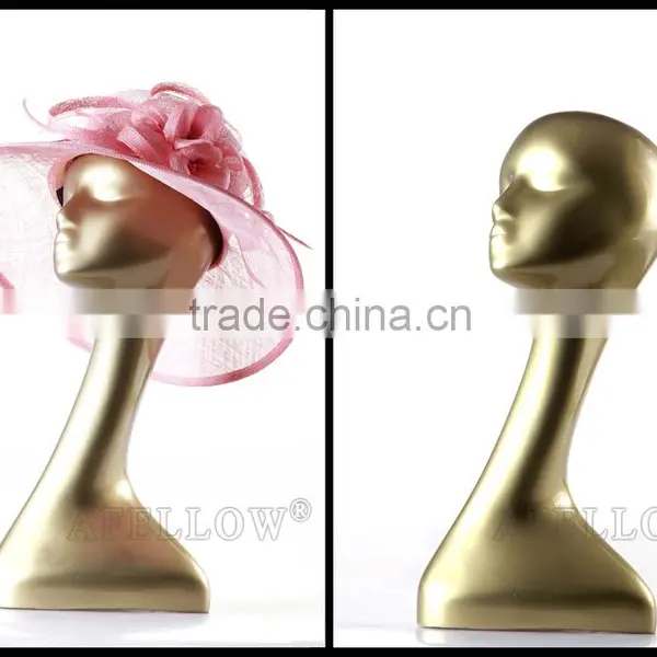 Dispaly Hat Mannequin Gold Head Model H1074 photo-2