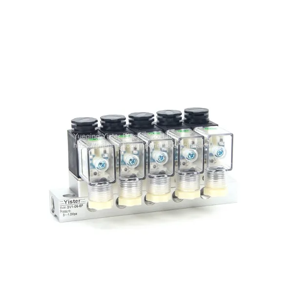 3/2 Way Direct Acting Multiple Solenoid Valve Manifold photo-2