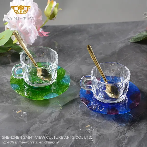 SAINT VIEW 2022 Tableware Butterfly Modern Cup Set Container Nordic Coffee Shop Desktop Decor 150ml photo-2