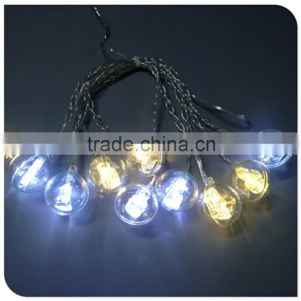 Cotton Ball Light String Christmas Decor Wholesale Clear Cable Christmas Ball Ornaments
