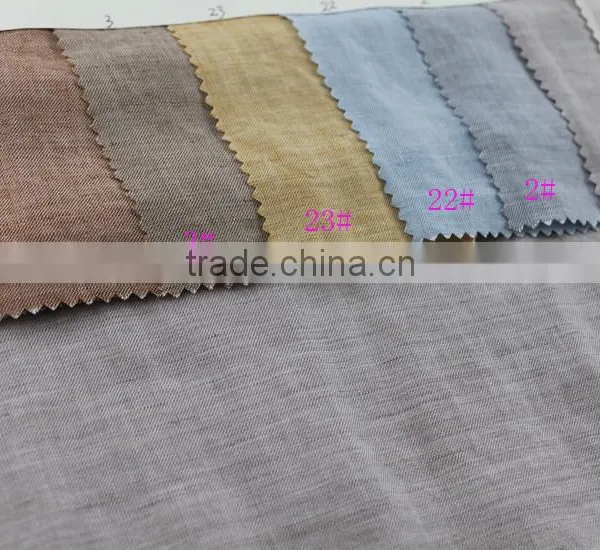 Chambray Linen Fabric Twill,fashion Linen Fabric for Ladies Top & Dress,linen Rayon Fabric photo-2