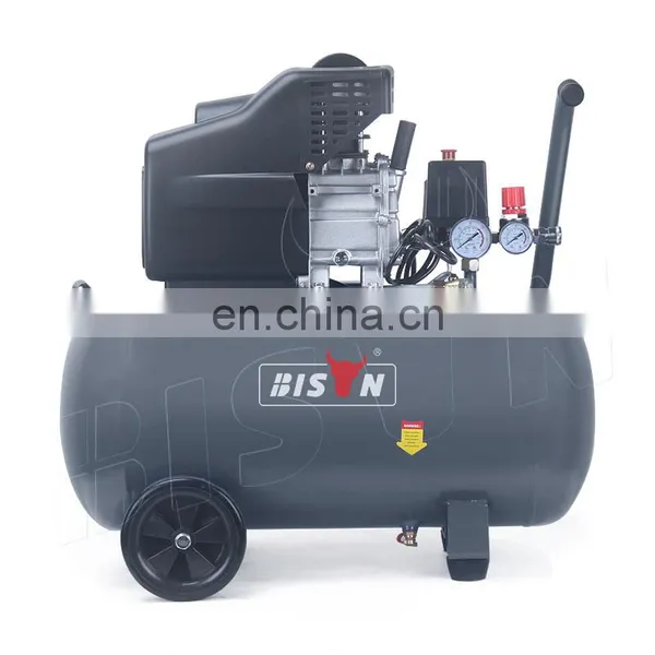 Bison China 120V Lubricated Direct Driven Air Compressor 50L 60Hz Portable 2.5Hp Air Compressor Direct Driven Oil Lub photo-4