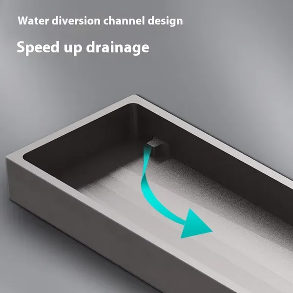 All Brass Rectangular Large Displacement 8CM Wide Hotel Shower Floor Drain Thickened Durable for Modern Kitchen Outdoor Bathroom photo-4