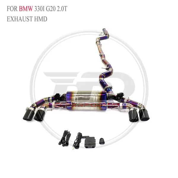 HMD Titanium Alloy Exhaust Catback for BMW F40 M135i B48/M240I B58 G42/340I F30/330i G20 Car Accessories Whatsapp+86 18946955156 photo-4