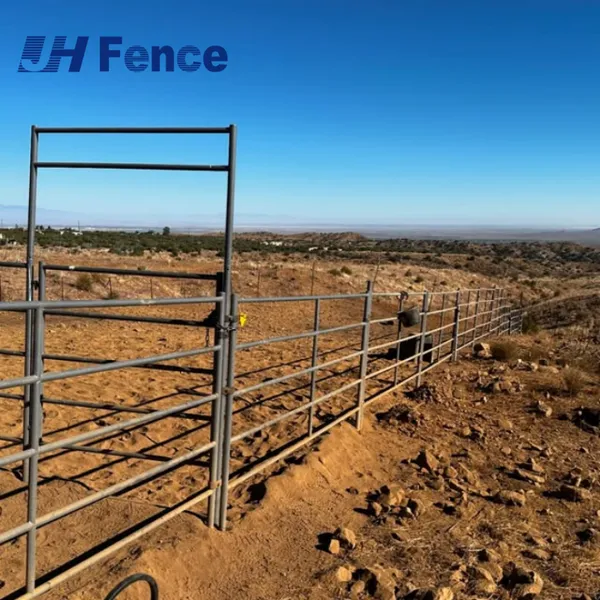Hot Dipped Galvanized Heavy-duty Farm Panels Powder Coated Metal Cattle and Horse Farm Fence Panel for Livestock and Pasture photo-3