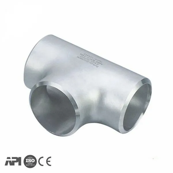 Butt Weld Stainless Steel SS Pipe Tee A403 WP304 304L 316 316L WPB ASME B16.9 photo-2