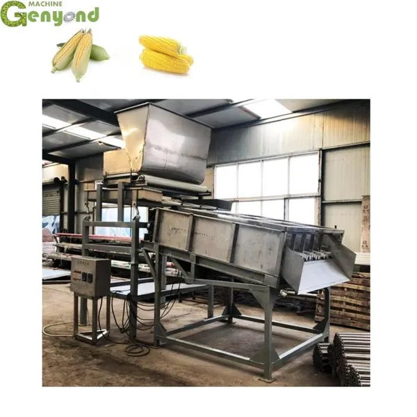 Shanghai Factory Supply Corn Husk Peeler Sweet Corn Peeling Shelling Machine photo-4