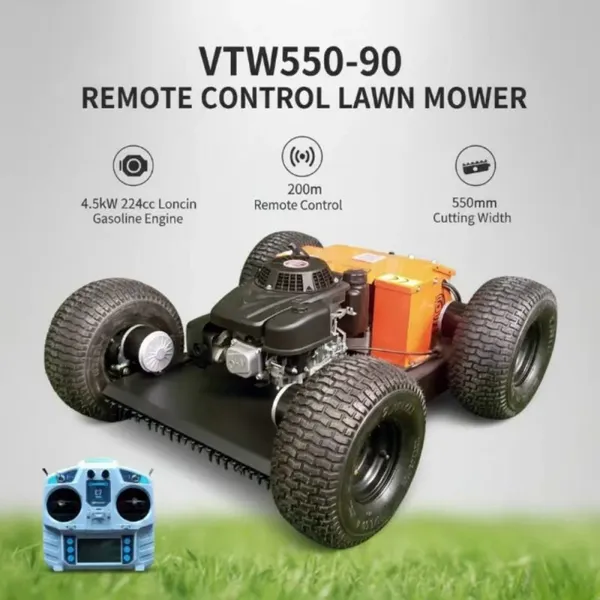 Vigorun Tech VTW550 Wheeled Lawn Mower 224CC Gasoline Engine 550mm Cutting Width Flat Ground Multifunctional Tool Carrier