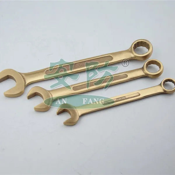 Non-Sparking Combination Wrench for Oil Refinery & Chemical Plants, Beryllium Copper, 15° Offset Plum End photo-4