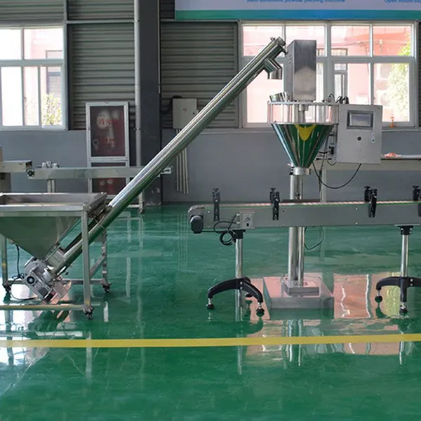 MO-QDMECH Professional Semi Automatic BZ014 Powder Filling Packing Machine With 50kg Hopper for Aluminum Bags Jars Dosing