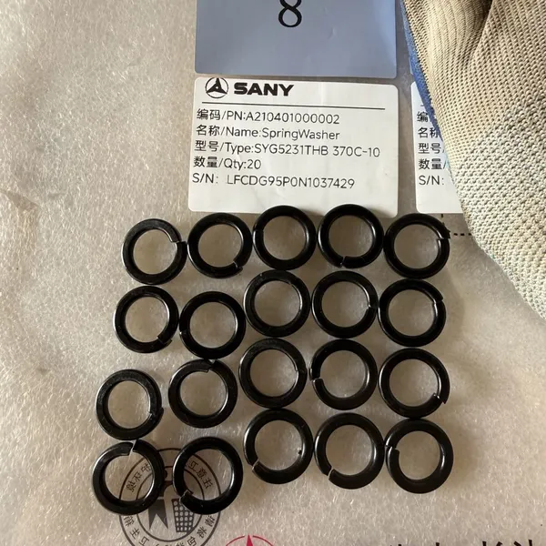 Rondelle ressort Sany originale A210401000002 pour pièces de rechange de pompe à béton Sany