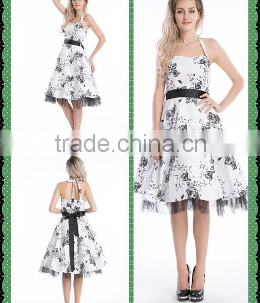 Evening / Formal Dresses Dress Type and Adults Age Group Swing Rockabilly Pinup Dress photo-5