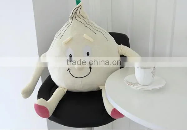 Cute White Plush Onion Pillow Fashion Cute Vegetable Pillow photo-2