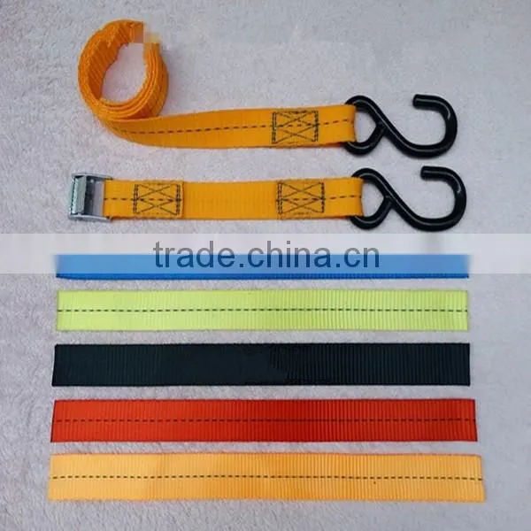 Polyester Webbing Motorcycle Cam Buckle Tie Down Straps With Hooks photo-6