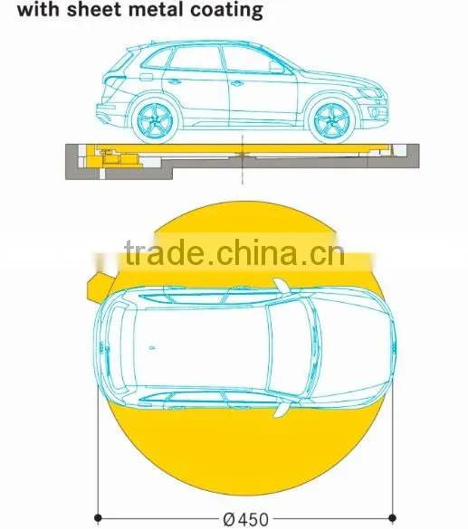 Right and Left Rotation Car Display Turntable Platform photo-6