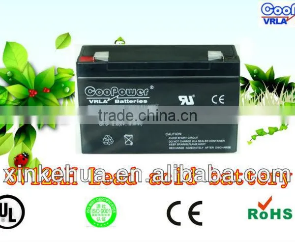 Sealed Lead Acid Battery 6V12AH, UPS Battery