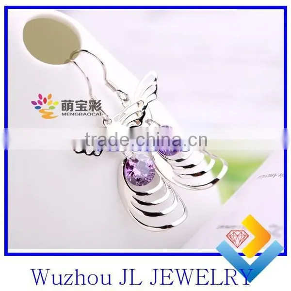 Fashion Party Decor Sexy Shambhala Bead Wholesale Earring Accessories 925 Silver Jewelery Charm Earring photo-3