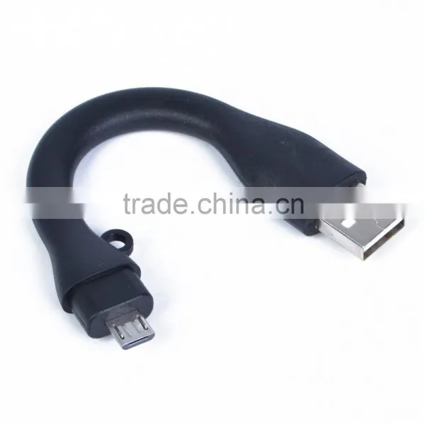 Short USB Charging Data Cable Flat photo-6
