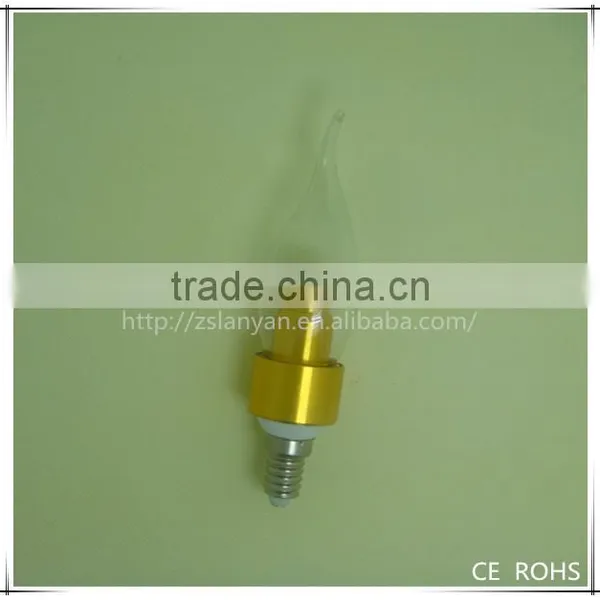 Transparent Glass 4W Led Candle Light Bulb With CE ROHS GS SSA photo-3